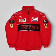 Ferrari Racing Jacket – Premium Embroidered Vintage Motorsport F1 Streetwear