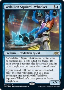 Vedalken Squirrel-Whacker Foil - Unfinity #63 Rare MTG