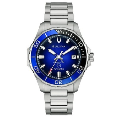 BULOVA Herren-Automatikuhr Marine Star Stahl/Blau 98B471