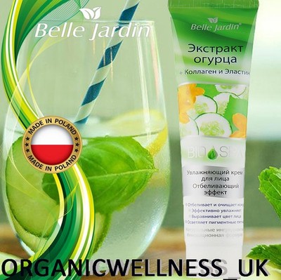 BELLE JARDIN Whitening GESICHTSCREME Gurkenextrakt + Kollagen + Elastin 125ml