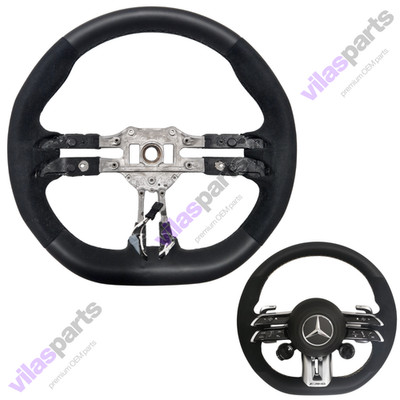 OEM Mercedes AMG W290 W223 W213 W206 W465 EQS EQE Lenkradkranz Alcantara + Leder