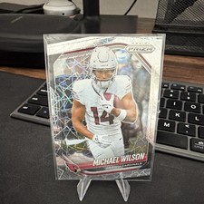 Panini 2025 Prizm Lazer Michael Wilson Parallel #145 Arizona Cardinals NFL Card