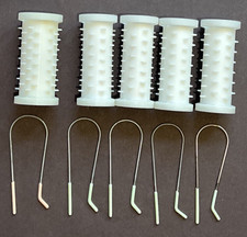 Vtg LOT 5 Replacement Curlers Hot Rollers Clairol Kindness Hairsetter w/clips