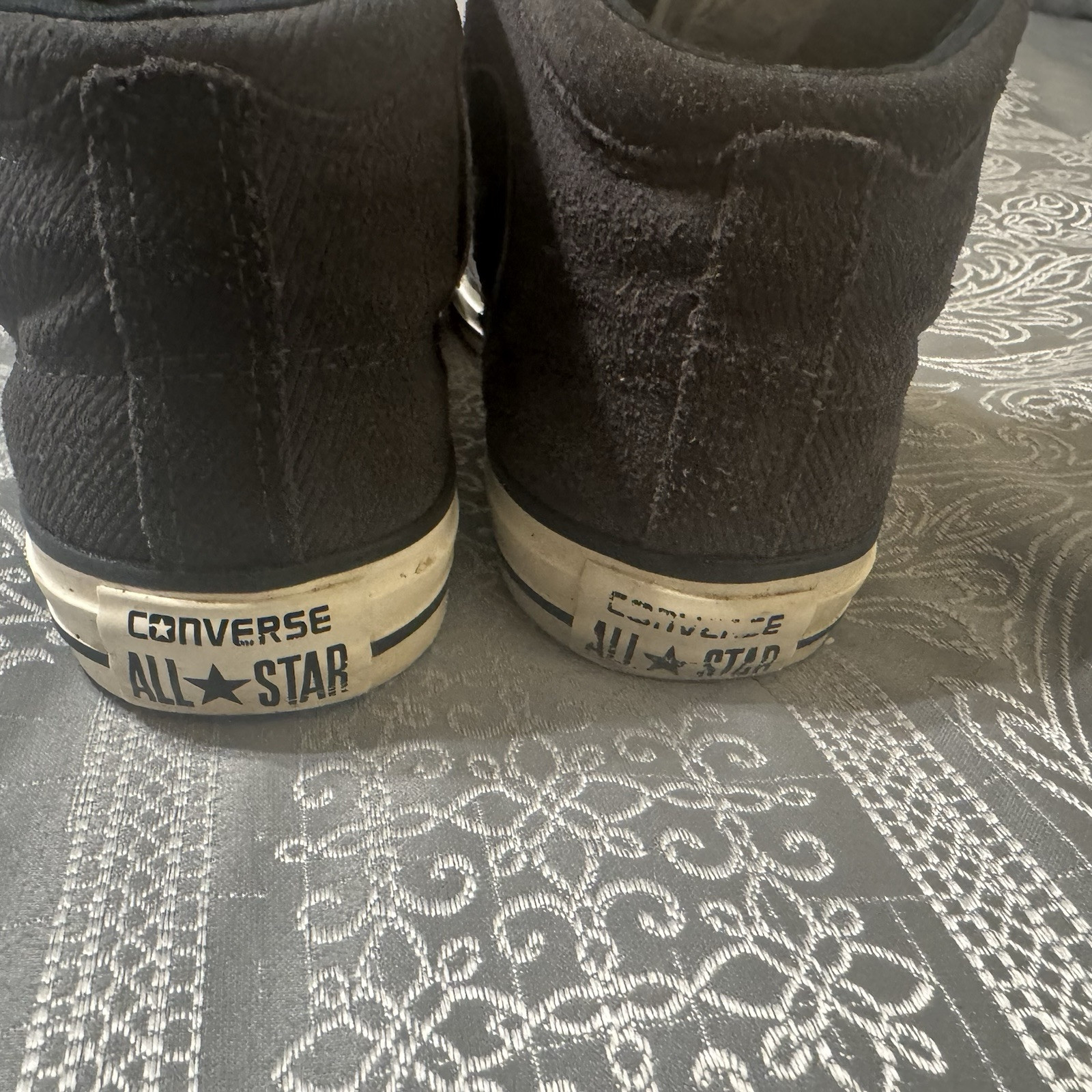 SAOLA Converse All Star Chuck Taylor Mid Top Grigio Pelle 155343C Uomo Taglia 7