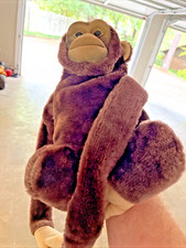 HOSUNG Curious George Monkey 15  Hand Puppet Vintage 1992 Plush Chimpanzee Toy