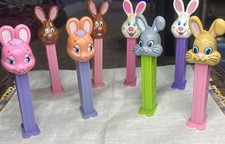 Lot Of 8 Vintage EASTER PEZ Dispensers 1991-2013 Hungary Slovenia