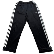 Adidas Black 3-Stripe Juniors Track Pants Joggers Youth Size M