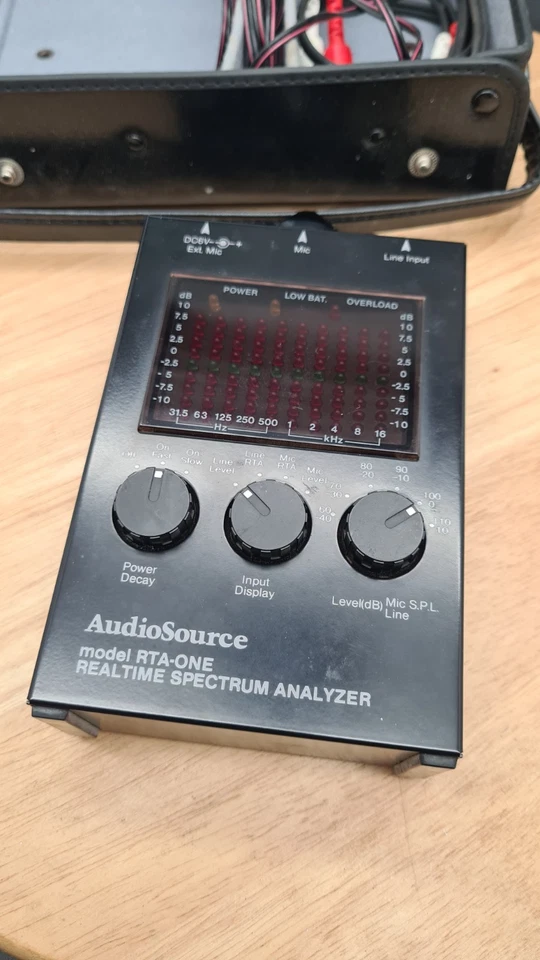 AUDIOSOURCE RTA ONE REALTIME SPECTRUM ANALYZER - Working + Wires, Box & Instruct - Image 2 of 4