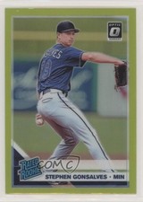 2019 Panini Donruss Optic Rated Rookies Lime Green Prizm Stephen Gonsalves 7l6