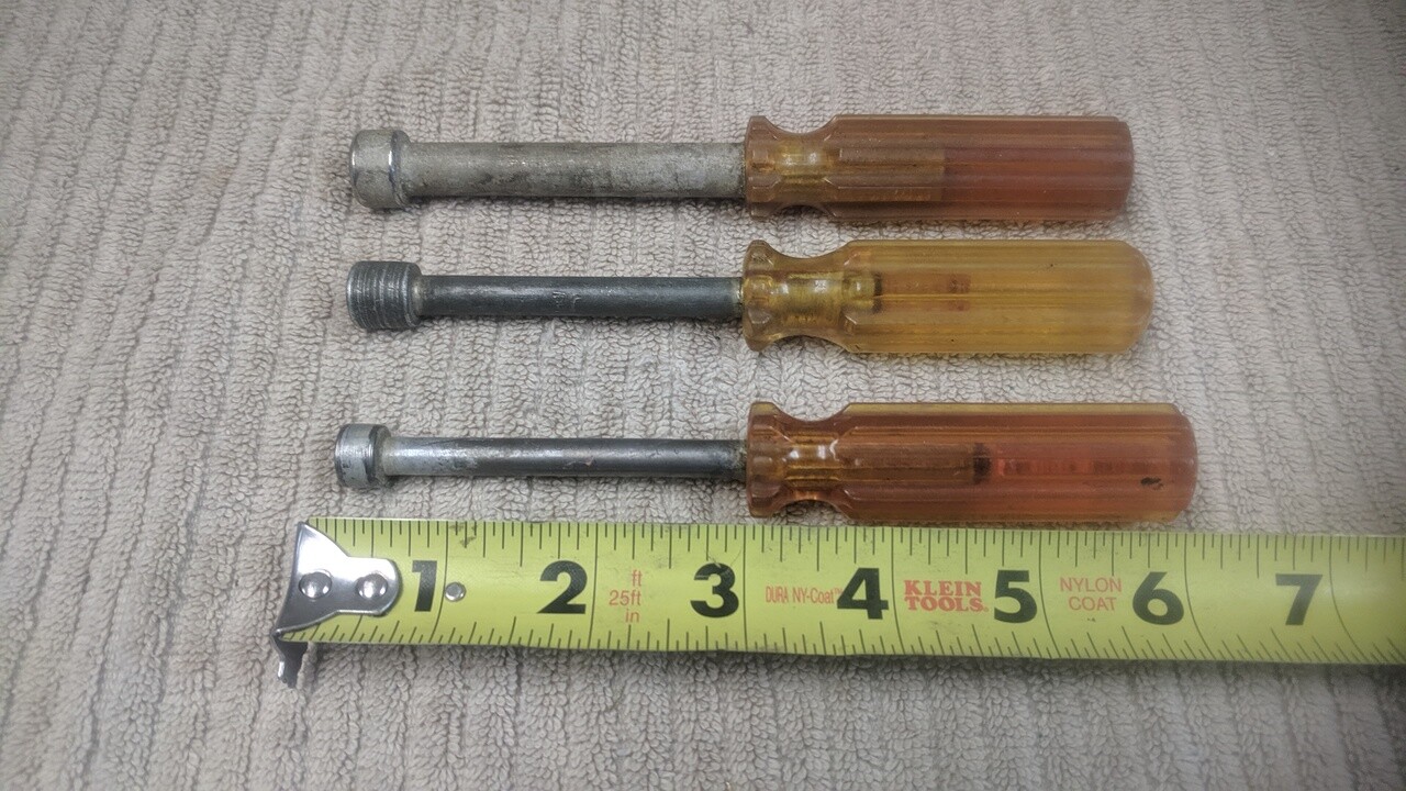 LOT OF 3 VINTAGE VACO NUT DRIVERS 5/16 3/8 7/16 Free Shipping!! eBay