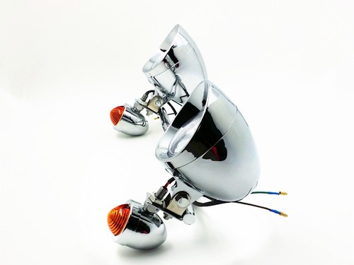 Chrome Driving Passing Turn Signal Spot Fog light Bar For Harley Cruiser Touring - Picture 6 of 10