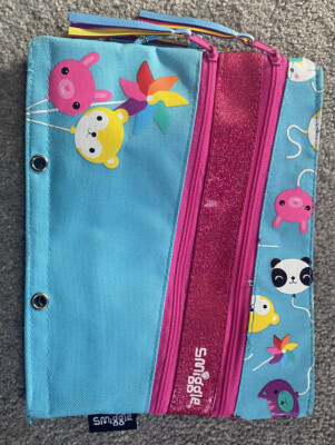 Smiggle Federmäppchen Tier mit mehreren Reißverschlüssen flach rechteckig A5