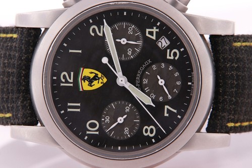 Girard Perregaux Ferrari Chronograph Edelstahl Automatik Herrenuhr 8020 - Bild 3 von 12
