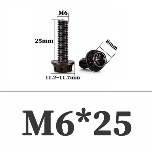 Stainless Steel Bolts M4 M5 M6 M8 M10 Hex Flange Head Hollow Motorcycle Screws - Picture 25 of 90