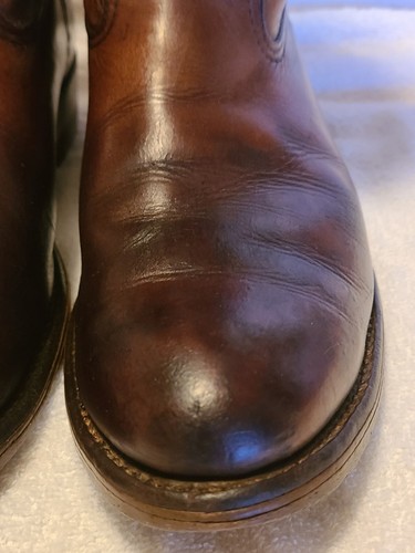 RED WING Vintage Soft Toe Pull-On Leather Western Riding Boots Size Men's 9C - Picture 7 of 15