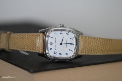 Reloj David Yurman Pura Sangre T303-SST Esfera Plateada Acero Azulado Números Manecillas - Imagen 4 de 7