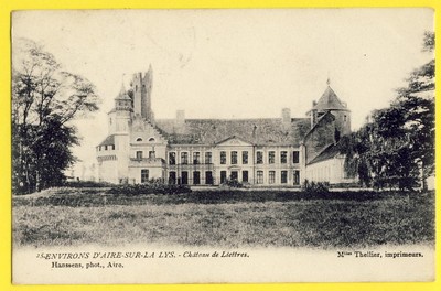 cpa geschrieben 1904 Umgebung von LUFT AUF DER LILIE Pas de Calais CHÂTEAU de LIETTRES 