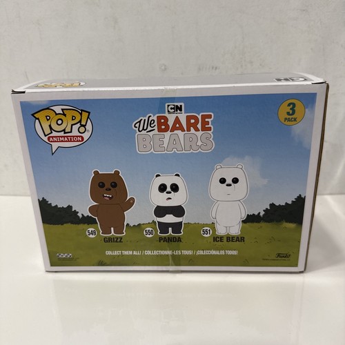 Funko Pop! Vinyl: Grizz, Panda, & Ice Bear - 3 Pack (Flocked) - Barnes and Noble - Picture 3 of 6