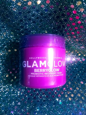 GLAMGLOW BERRYGLOW Probiotic Recovery Face Mask NEW 2.5 oz Lightweight