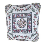 VTG Tiffany Dragonfly Limited Edition Stained Glass Quilt Hand Quilted Full FLAW