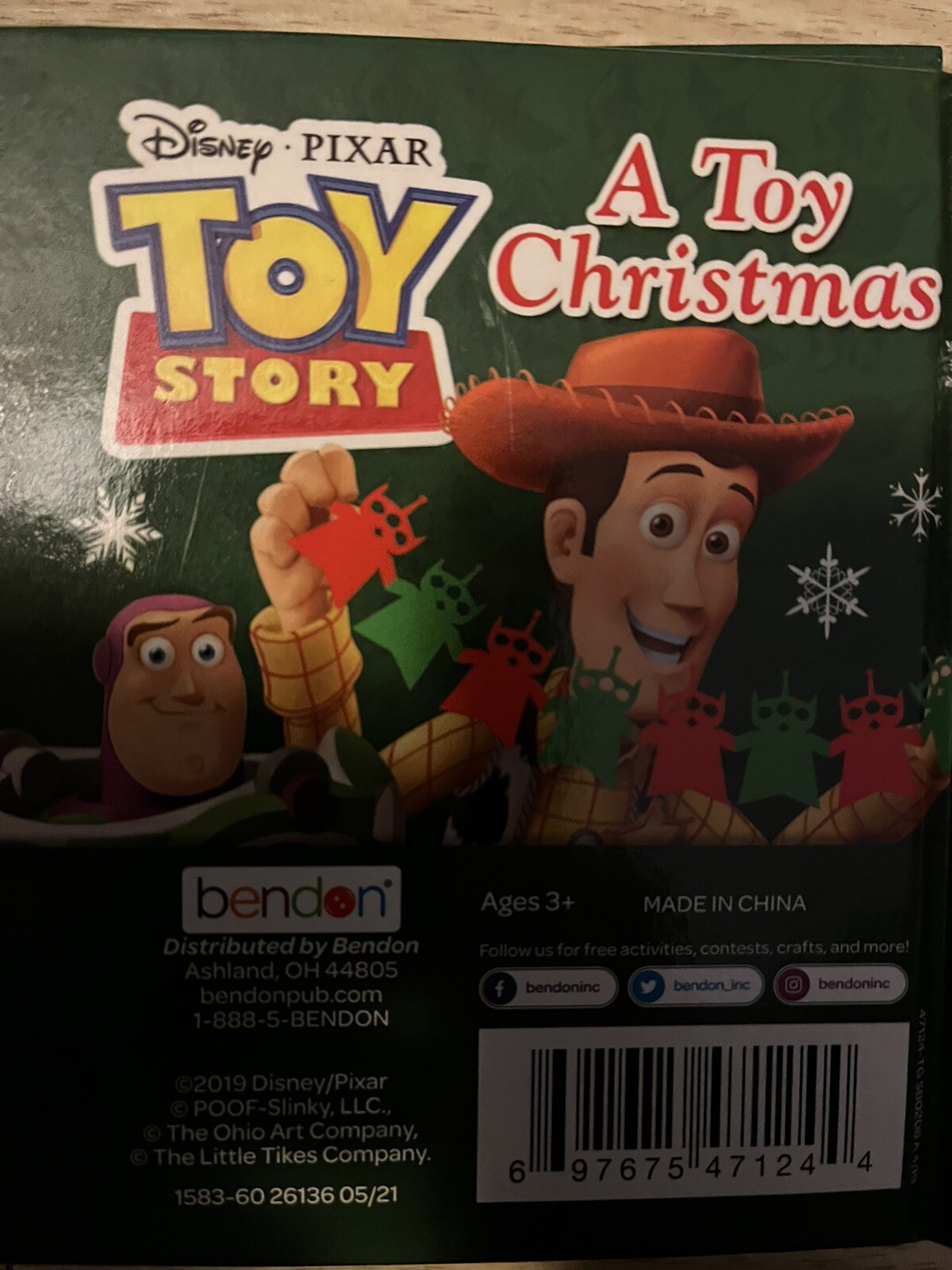 Bendon Disney Pixar Toy Story A Toy Christmas Mini Book