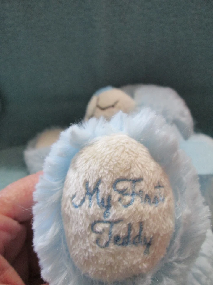 Peluche Baby Ganz My First Teddy azul 12" Foto 4 de 4