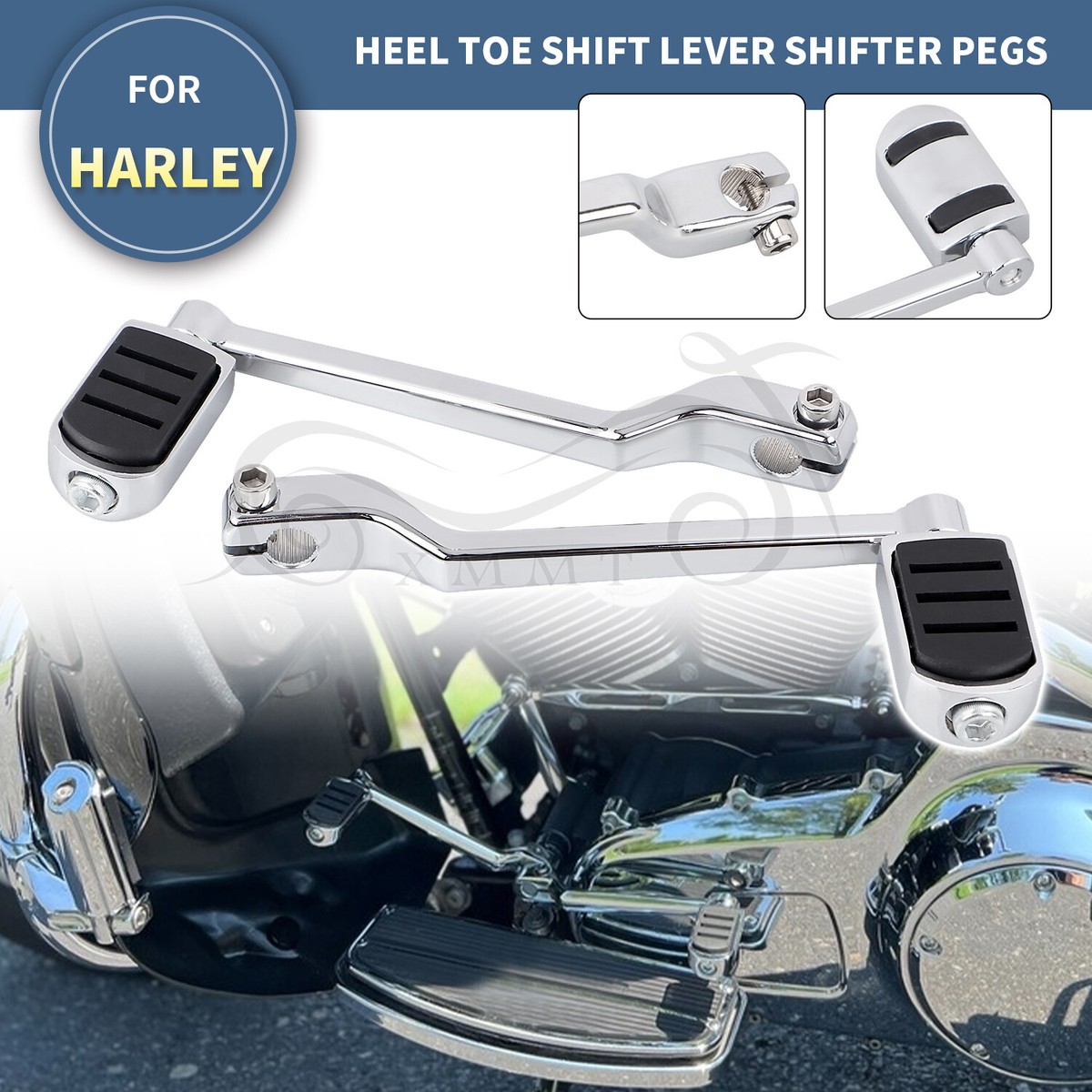 Heel Toe Shift Lever Pegs Compatible with Harley Davidson