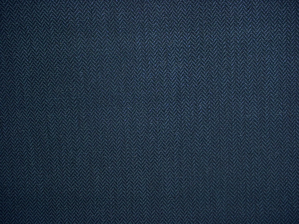 2-1/8 Clarence House 34735 Poggio Navy Silk Wool Linen Drapery Upholstery Fabric - Image 2 of 4