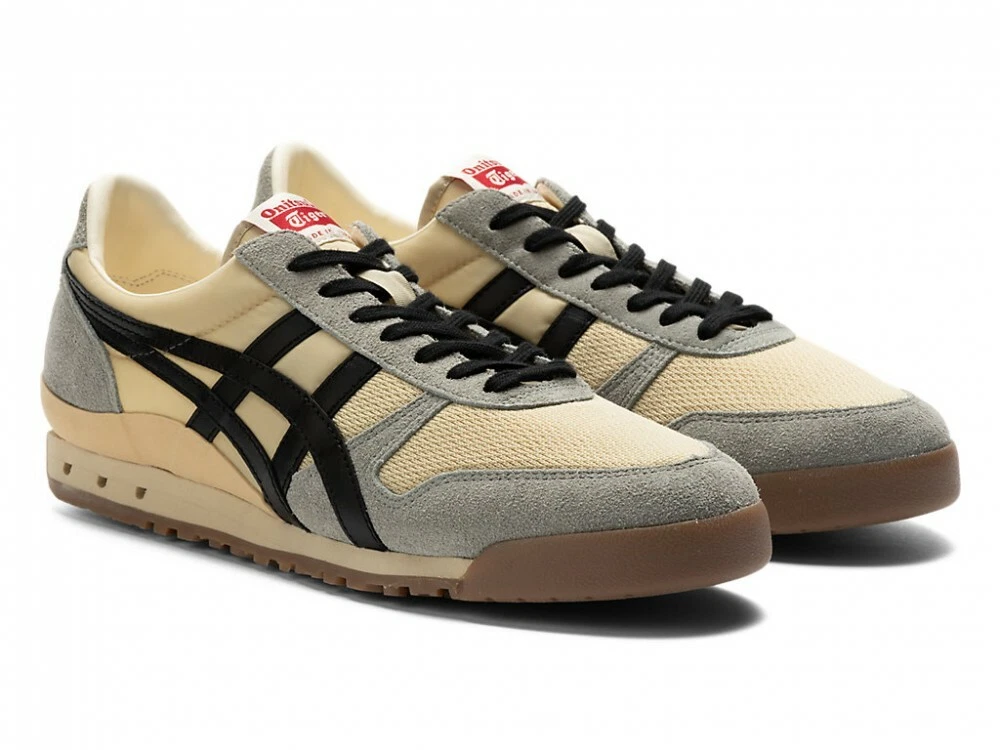 Asics Onitsuka Tiger ULTIMATE 81 NM 1183B536 PUTTY/BLACK With Shoe