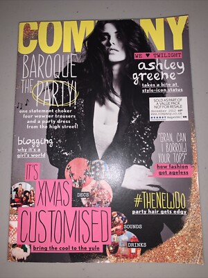 Company Magazine December 2012 Ashley Greene Cover Xmas Edit