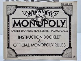 Monopoly (Nintendo Entertainment System, NES 1991) Complete in box CIB