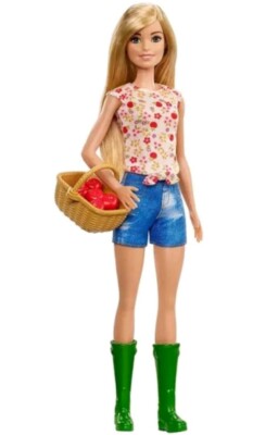 Barbie GCK68 Sweet Orchard Farm Doll, Blonde Hair with