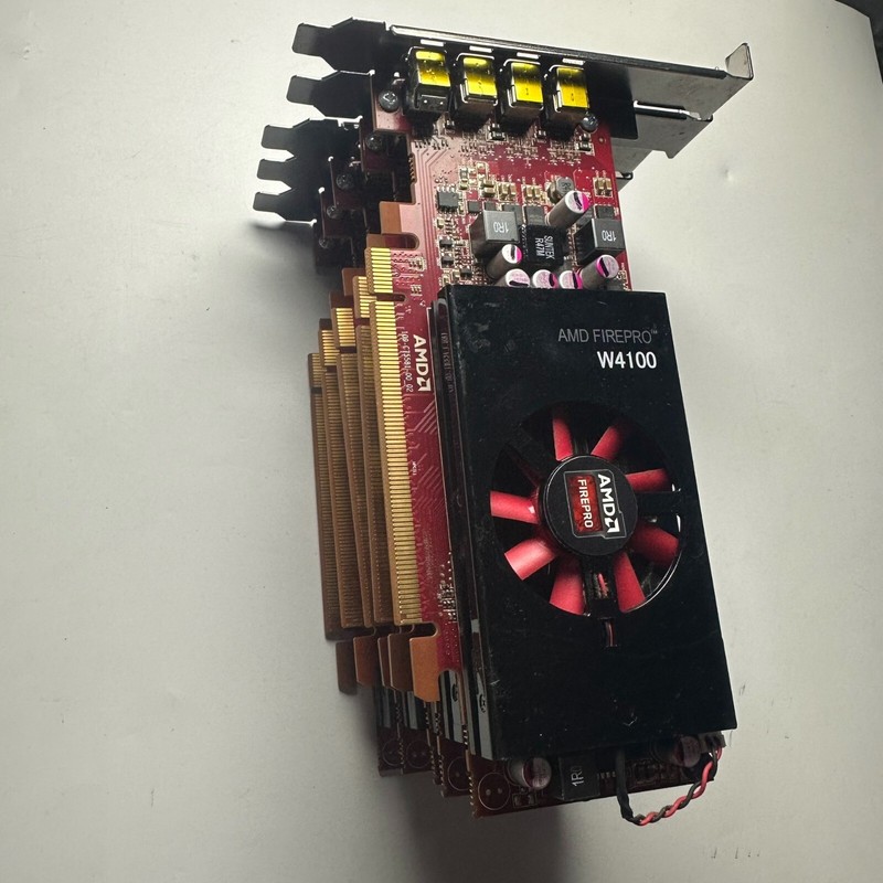AMD FirePro W4100 2 GB GDDR5 4x mDP Graphics card