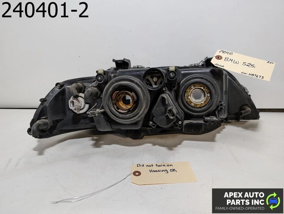 Conjunto de faro izquierdo BMW 525i 2002 3L OEM Foto 4 de 4