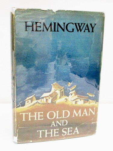THE OLD MAN AND THE SEA by ERNEST HEMINGWAY HCDJ BOOK CLUB EDITION - Picture 9 of 9
