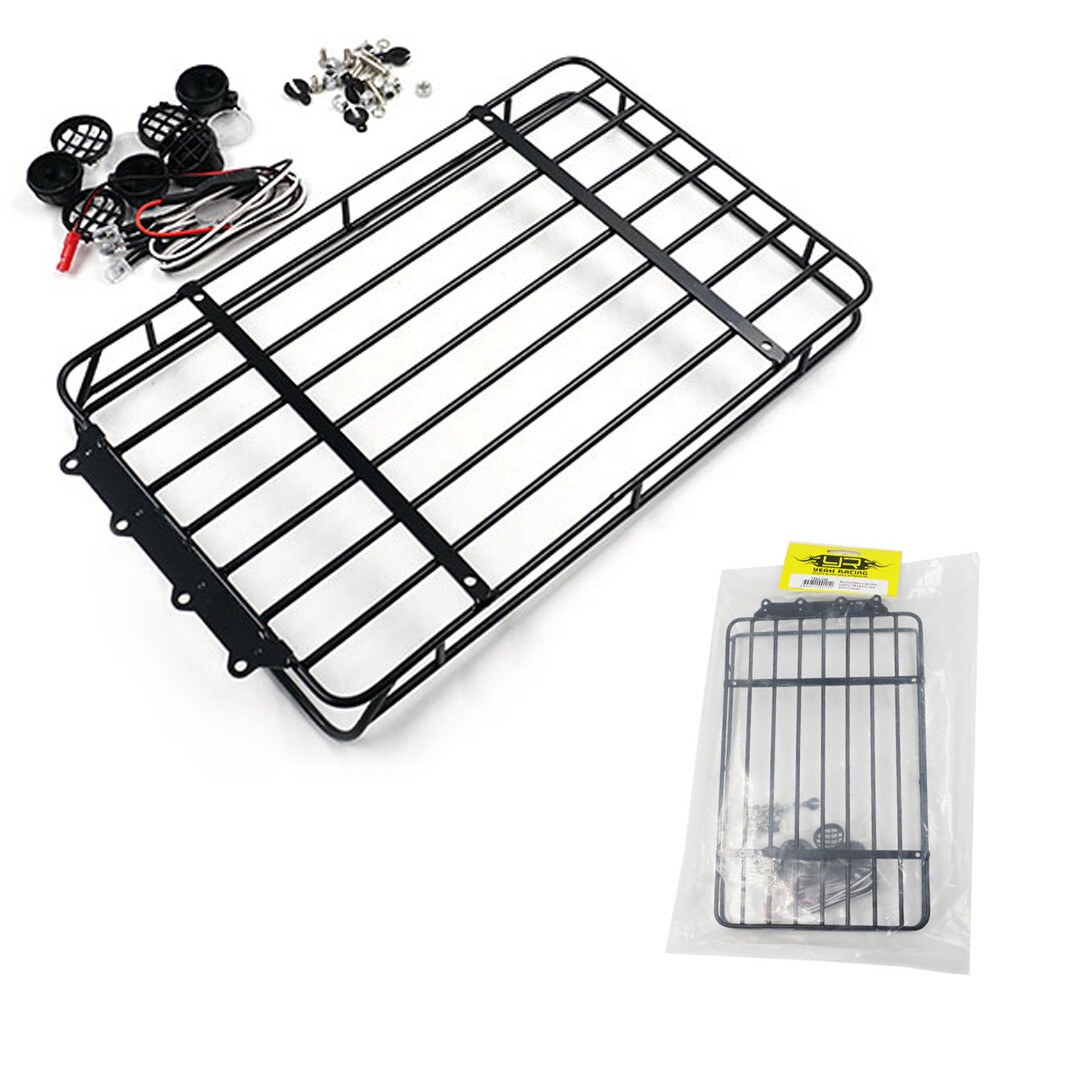 Yeah Racing TRX4-059 Metal Roof Rack w/ White Leds : TRX-4 / SCX10