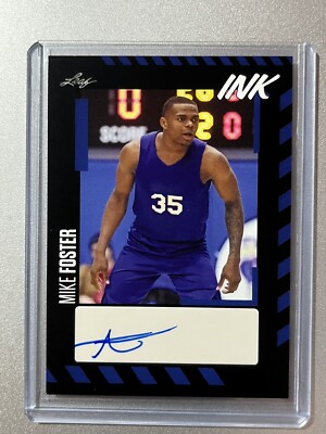 Mike Foster Jr Philadelphia 76ers Leaf NBA 2023 INK ROOKIE AUTO