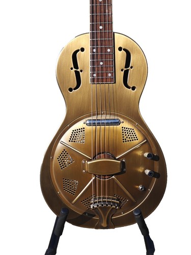 Rare Hamox F-108 1970 Japan Acoustic Guitar by Early Yamaki Brass