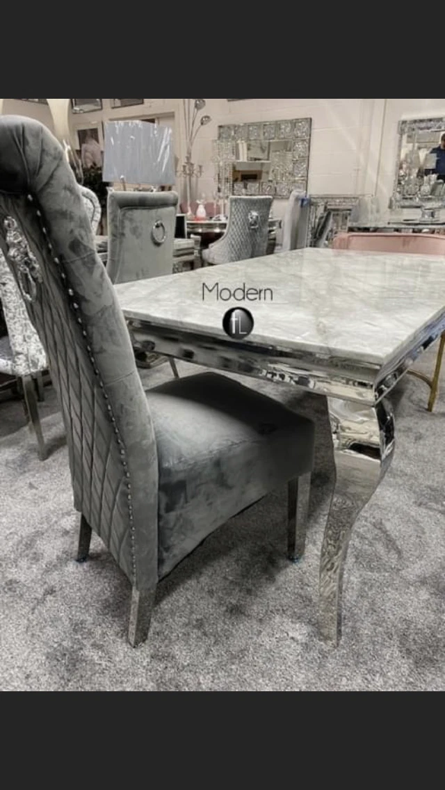 Louis marble online table and chairs