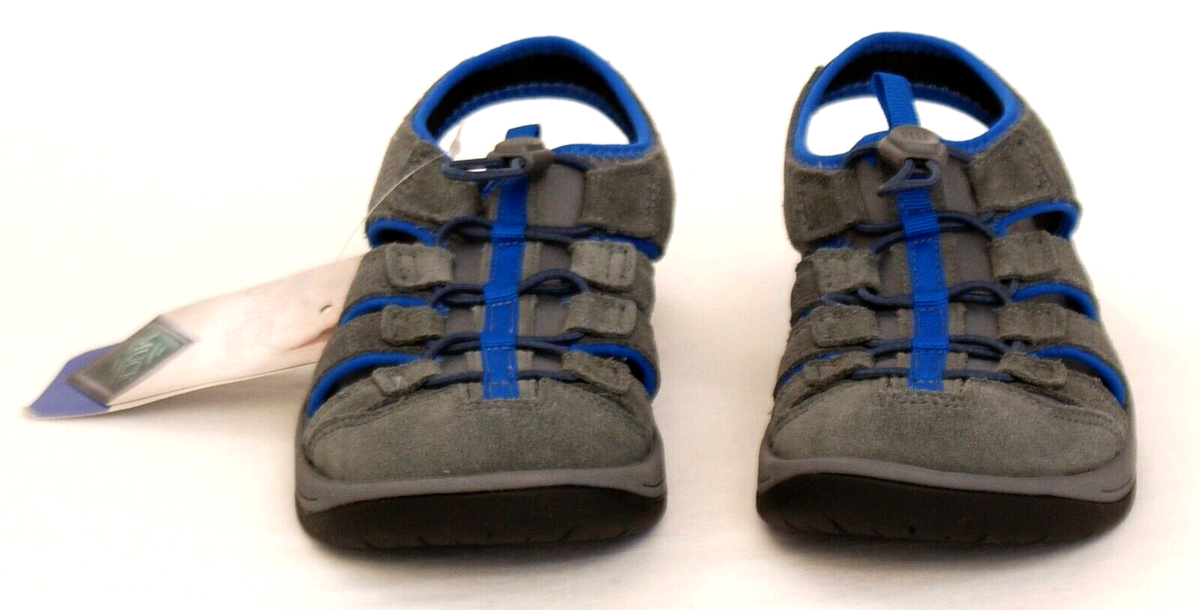 Muck Boot Company Gray & Blue Wanderer Leather Sandals Men display picture 1