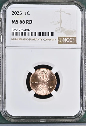 2025 LINCOLN UNION SHIELD CENT PENNY NGC MS66RD BU UNC DETAILED COIN #I