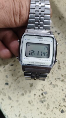 Seiko A914-5A09 Vintage Digital Quartz Alarm Chronograph Working