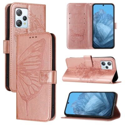 For Blackview A53 Embossed Butterfly Leather Phone Case Cover Shell