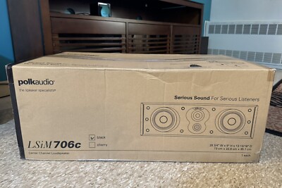 Polk Audio LSIM 706C Center Channel Loudspeaker Speaker (Midnight  Mahogany) 747192121181|