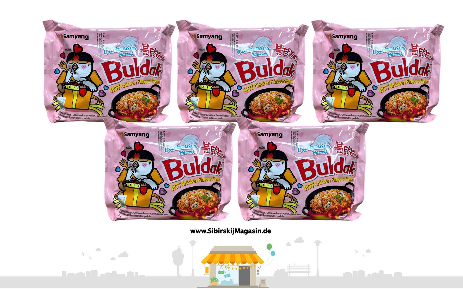 25er-Pack SAMYANG Buldak Hot Chicken Ramen Carbonara 130g - Image 4