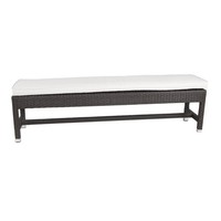 Patio Heaven Signature Patio Bench In Espresso-dove Gray on sale Patio Heaven Signature Patio Bench In Espresso-dove Gray on sale