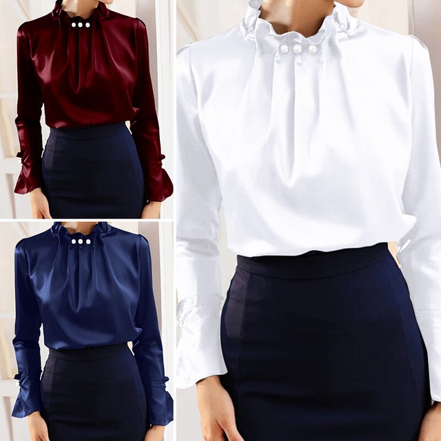 ladies ruffle blouse