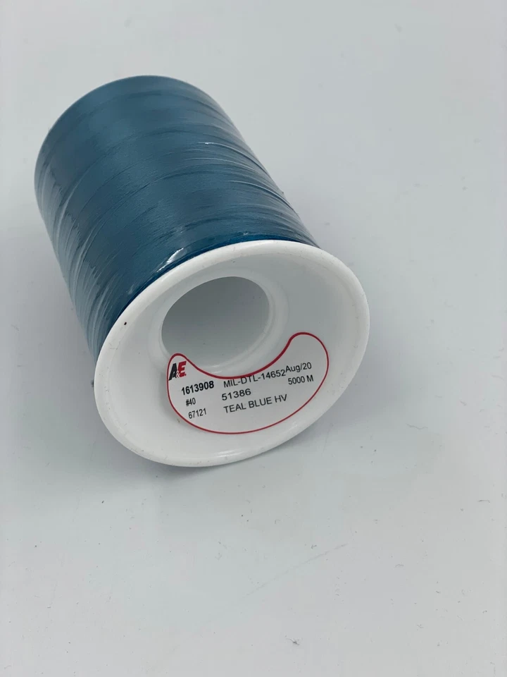 A&E Embroidery Thread - TEAL BLUE HV - 51386 - 5000M - POLY #40 - Image 2 of 2