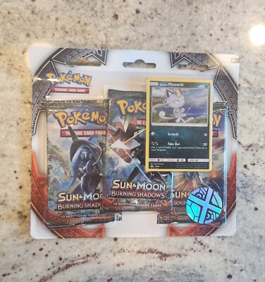 Pokemon TCG: Sun & Moon Burning Shadows - 3-Pack Blister with Promo & Coin