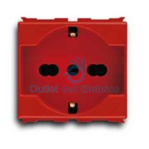 ABB ELOS PRESA 2P+T 16A BIVALENTE STANDARD ITALIANO TEDESCO 2CSE1110EL - Foto 1 di 1